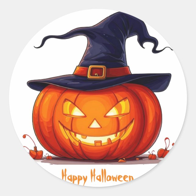 Happy Halloween Series 6 - Pumpkin Sticker (Front)