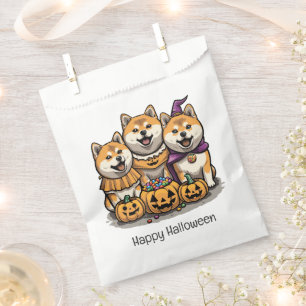 Happy Halloween Shiba Inu Dogs Favour Bags