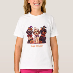 Happy Halloween Shih Tzu Dogs T-Shirt