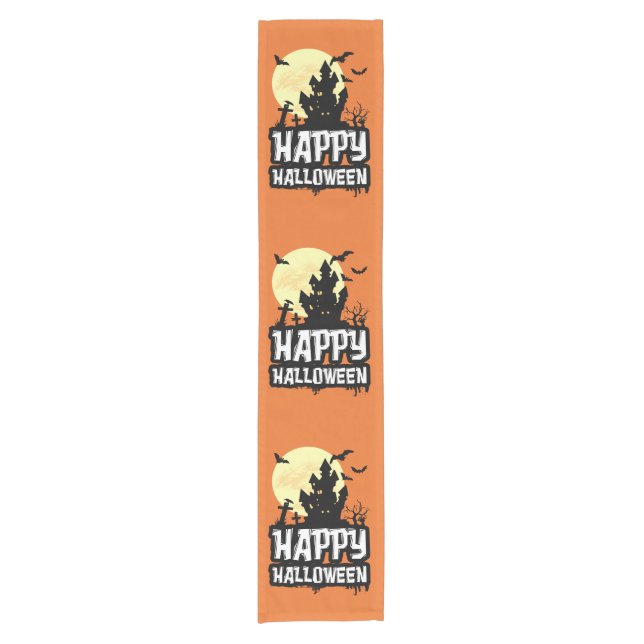 Happy Halloween Short Table Runner (Front)