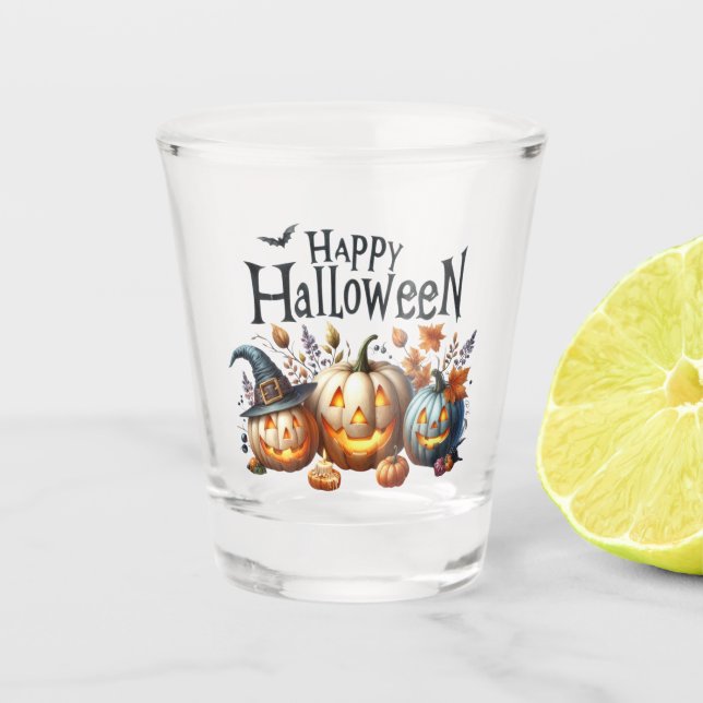 Happy Halloween Shot Glass (Front)