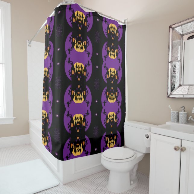 Happy Halloween Shower Curtain (In Situ)