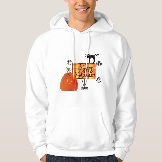 Happy Halloween Sign Hoodie (Front)