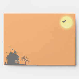 Happy Halloween Silhouette Landscape Envelope