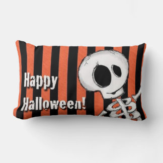 Happy Halloween Silly Skeleton Lumbar Cushion