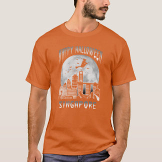 Happy Halloween Singapore City family T-Shirt