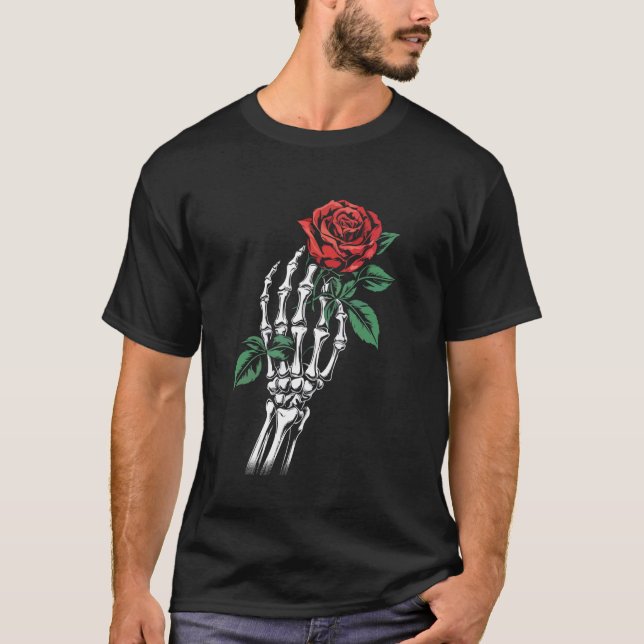 Happy Halloween Skeleton Bone T-Shirt (Front)