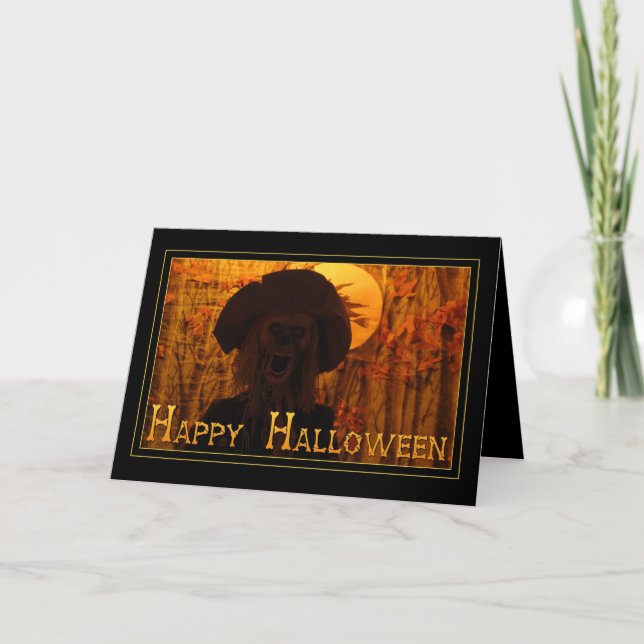 Happy Halloween Skeleton Card (Front)