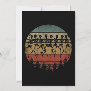 HAPPY HALLOWEEN SKELETON DANCE INVITATION