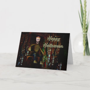 Happy Halloween Skeleton Greeting Card