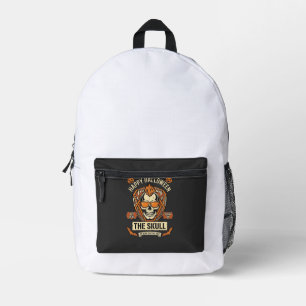 Happy Halloween Skull Mohawk Sunglasses Pumpkins B Printed Backpack