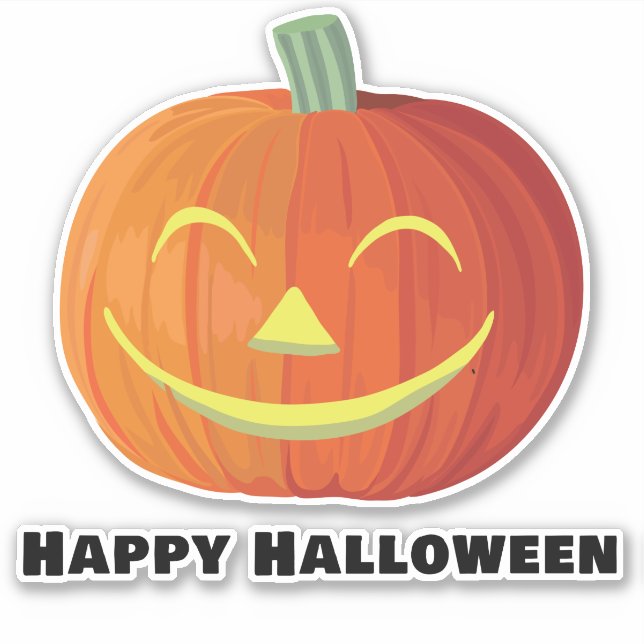 Happy Halloween Smiling Pumpkin (Front)