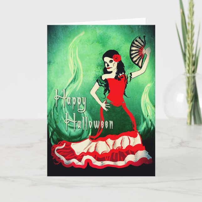 happy halloween spanish dancer card (Front)