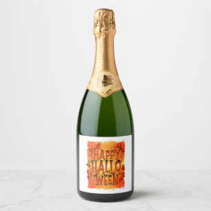 Happy Halloween                              Sparkling Wine Label