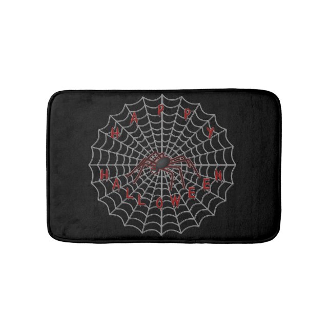 Happy Halloween Spider Bath Mat (Front)