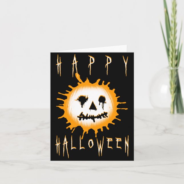 happy halloween : splatolantern card (Front)
