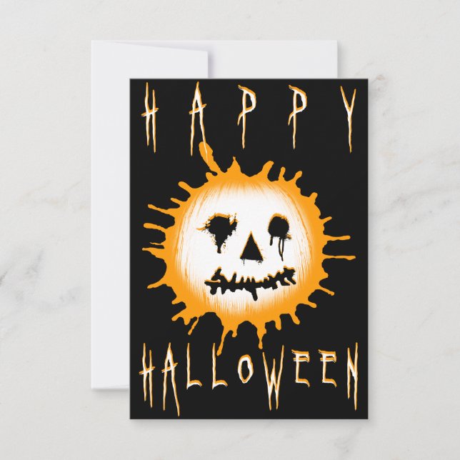 happy halloween splatolantern invitation (Front)