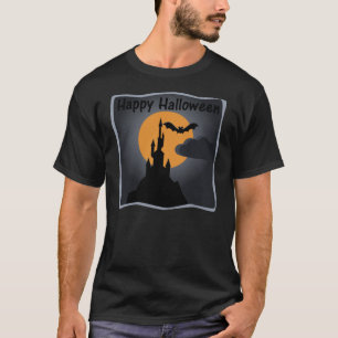 Happy Halloween Spooky Castle Men's T-Shirt