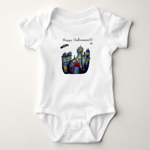 Happy Halloween Spooky Castle   T-shirt Baby Bodysuit