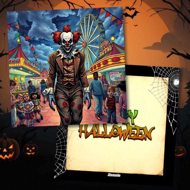 Happy Halloween | Spooky Clown Holiday Card (Creator Uploaded)