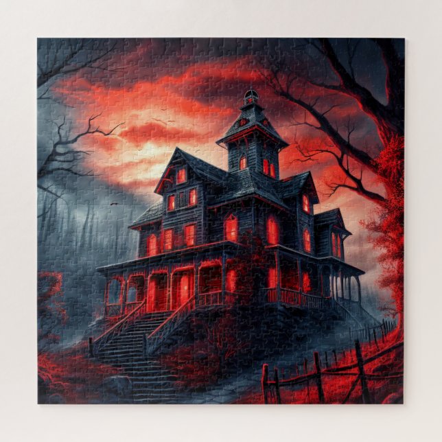 Happy Halloween Spooky Dwelling Jigsaw Puzzle (Horizontal)