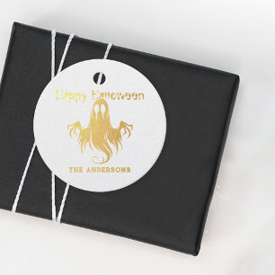 Happy Halloween Spooky Ghost Costume Party Favour Tags