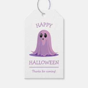 Happy Halloween Spooky Ghost Gift Tags