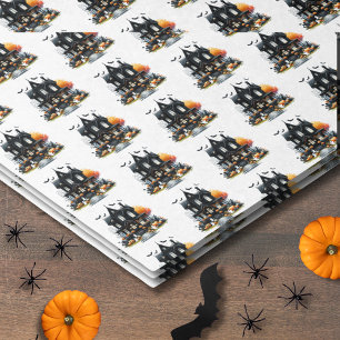 Happy Halloween Spooky Pattern Tissue Paper