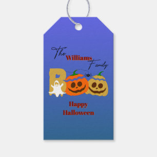 Happy Halloween Spooky Pumpkin Gift Tag