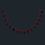 Happy Halloween Spooky Red Black Dripping Blood Bunting<br><div class="desc">Make your next Halloween party super spooky with this customisable string of bunting by JessicaAmber. Features a pattern of dripping red blood on a black background. Oozing red text in the font Creepster text says 'Happy Halloween!' You can change the colours and the text as needed in the editing screen....</div>