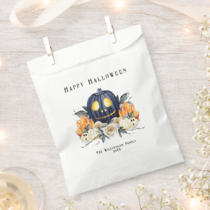 Happy Halloween Spooky Samhain Pumpkins Crystals Favour Bags