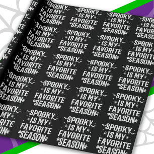 Happy Halloween Spooky Season Funny Halloween Wrapping Paper