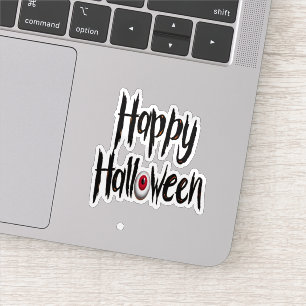 Happy halloween spooky sticker