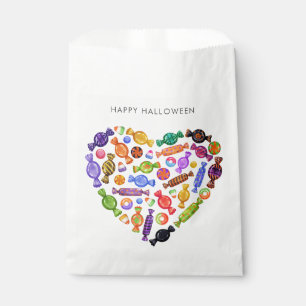 Happy Halloween Spooky Sweet Candy Heart Favour Bags