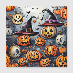 Happy Halloween spooky treat or tricks design Magnetic Invitation