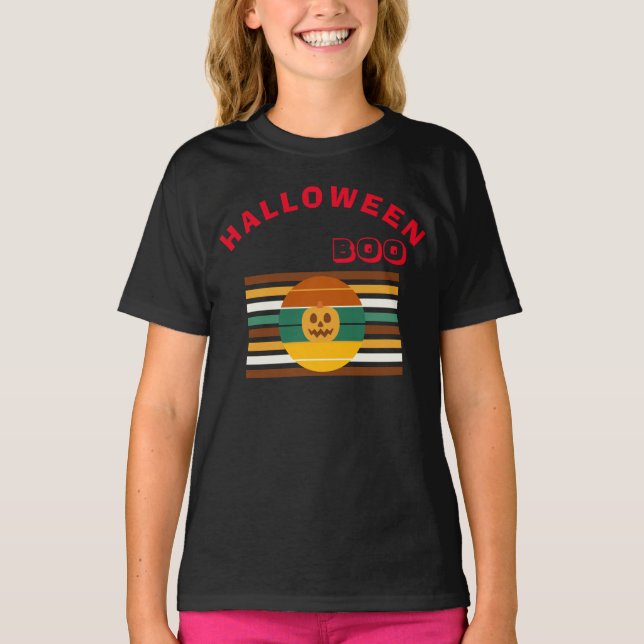 Happy Halloween Spooky Unisex & Kids T-Shirt (Front)