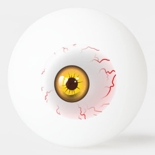 Happy Halloween! Spooky Yellow Eyeball Ping Pong Ball