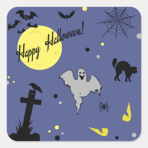 Happy Halloween Square Sticker