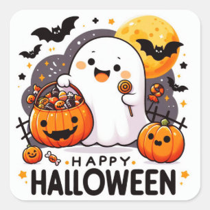 Happy Halloween  Square Sticker