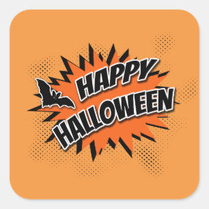 Happy Halloween Square Sticker