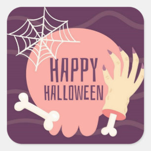Happy Halloween Square Sticker
