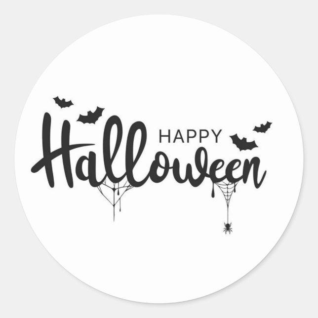 Happy Halloween Sticker (Front)