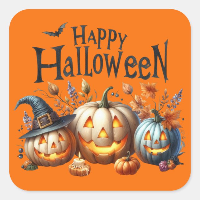 Happy Halloween Sticker (Front)
