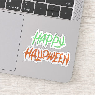 Happy halloween sticker font
