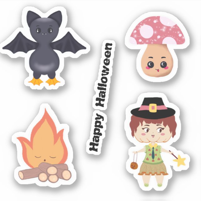 Happy Halloween Sticker Pack  (Front)