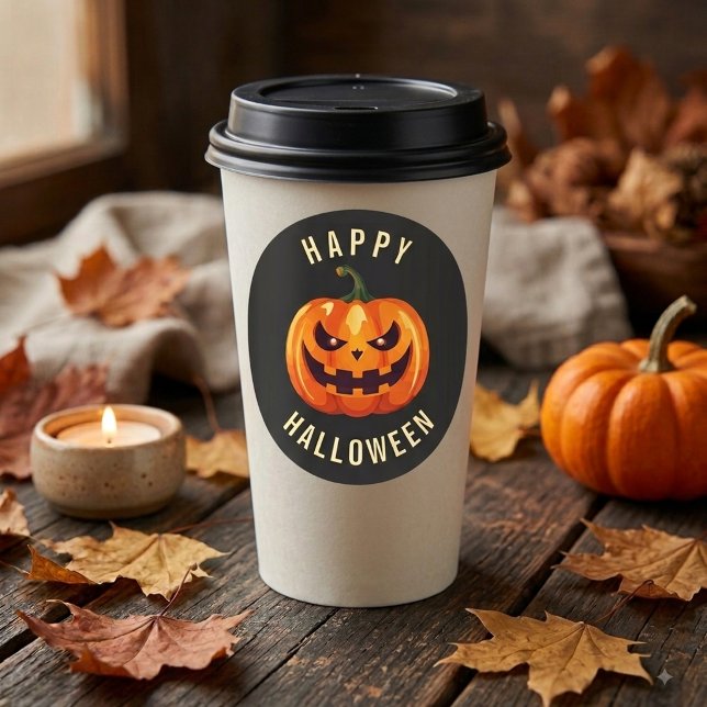 Happy Halloween Sticker - Spooky Jack O Lantern (Creator Uploaded)
