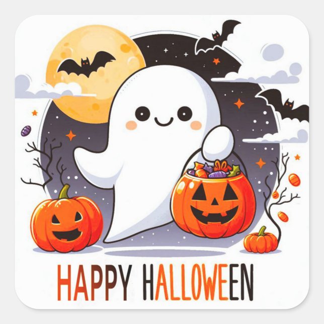 Happy Halloween Stickers  (Front)