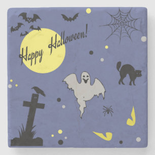 Happy Halloween Stone Coaster