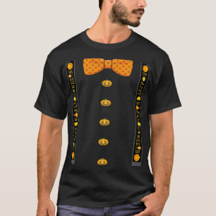 Happy Halloween Suspenders Bowtie Tuxedo T-Shirt