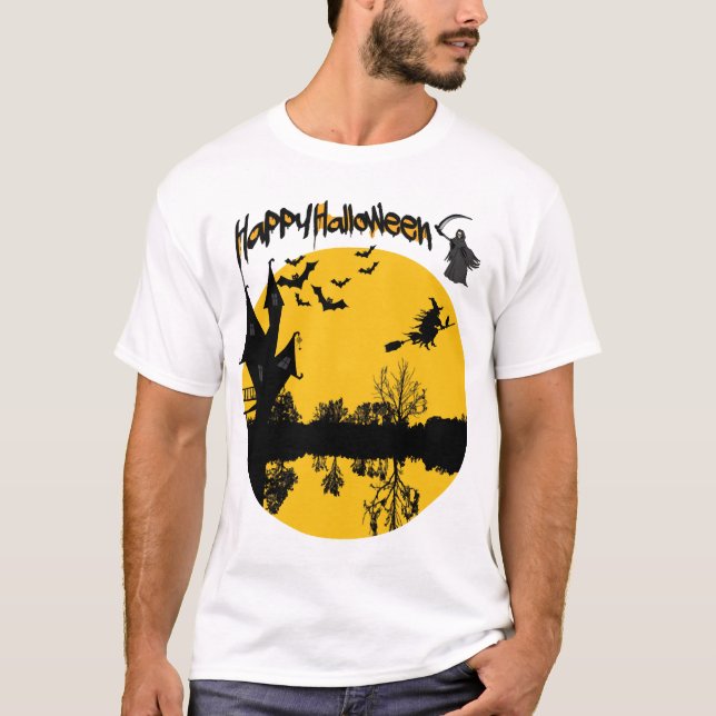 happy halloween t-shirt (Front)